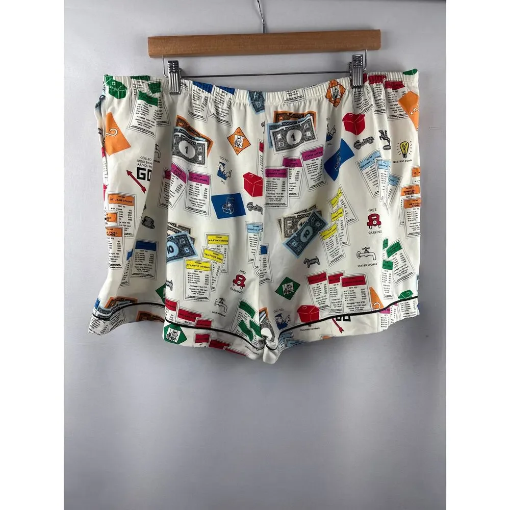 Women’s Bed Head Size 2X Monopoly Themed PJ Set